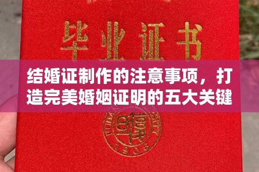 成都结婚证制作的注意事项，打造完美婚姻证明的五大关键点